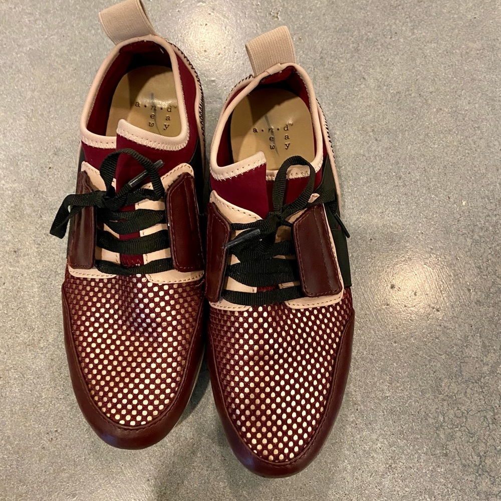 a new day Burgundy Rose Gold Deena Fashion Sneakers 7